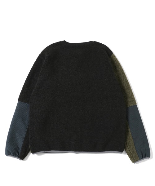 KRIFF MAYER(クリフメイヤー)の「ストレッチボアノーカラーJK(ノーカラージャケット・メンズ・チャコール/カラフル/ナチュラル/オリーブ・SMALL/MEDIUM/LARGE/X-LARGE)」の8枚目の写真