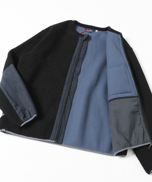 KRIFF MAYER(クリフメイヤー)の「ストレッチボアノーカラーJK(ノーカラージャケット・メンズ・チャコール/カラフル/ナチュラル/オリーブ・SMALL/MEDIUM/LARGE/X-LARGE)」の12枚目の写真