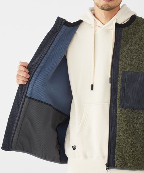 KRIFF MAYER(クリフメイヤー)の「ストレッチボアノーカラーJK(ノーカラージャケット・メンズ・チャコール/カラフル/ナチュラル/オリーブ・SMALL/MEDIUM/LARGE/X-LARGE)」の17枚目の写真