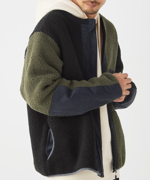 KRIFF MAYER(クリフメイヤー)の「ストレッチボアノーカラーJK(ノーカラージャケット・メンズ・チャコール/カラフル/ナチュラル/オリーブ・SMALL/MEDIUM/LARGE/X-LARGE)」の19枚目の写真