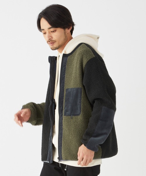 KRIFF MAYER(クリフメイヤー)の「ストレッチボアノーカラーJK(ノーカラージャケット・メンズ・チャコール/カラフル/ナチュラル/オリーブ・SMALL/MEDIUM/LARGE/X-LARGE)」の20枚目の写真