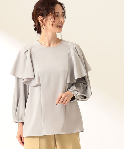 美品 デミルクス ビームス 2万円 ラッフルブラウス ホワイト Z260 美品 デミルクス ビームス 2万円 ラッフルブラウス ホワイト Z260 楽天