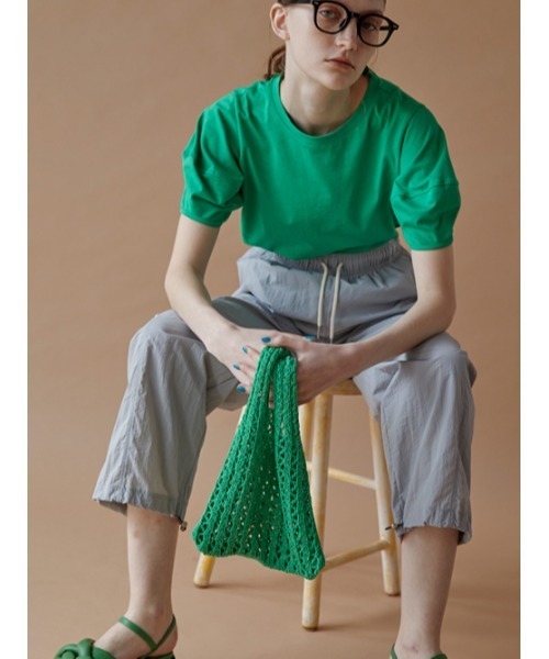 AMAIL(アマイル)の「Puchi mini bag(ハンドバッグ・レディース・ベージュ/グリーン・FREE)」の5枚目の写真
