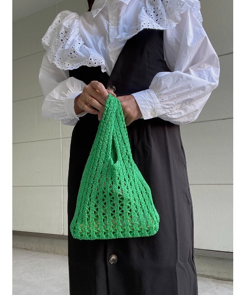 AMAIL(アマイル)の「Puchi mini bag(ハンドバッグ・レディース・ベージュ/グリーン・FREE)」の16枚目の写真