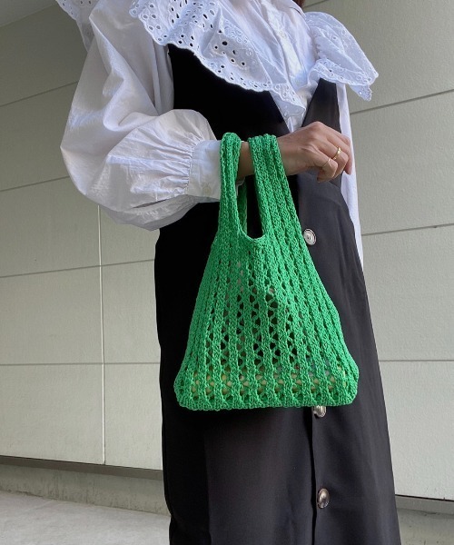 AMAIL(アマイル)の「Puchi mini bag(ハンドバッグ・レディース・ベージュ/グリーン・FREE)」の18枚目の写真