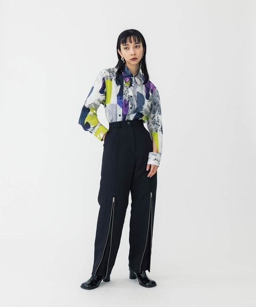 UNITED TOKYO(ユナイテッドトウキョウ)の「プラケットジップパンツ-ウォッシャブル-(その他パンツ・レディース・ブラック/ブラウン・1/2/3)」の10枚目の写真