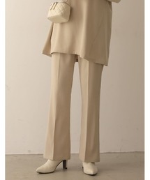 [2022A/W COLLECTION][低身長/高身長サイズ有]ストレッチツイルスリムフレアパンツ