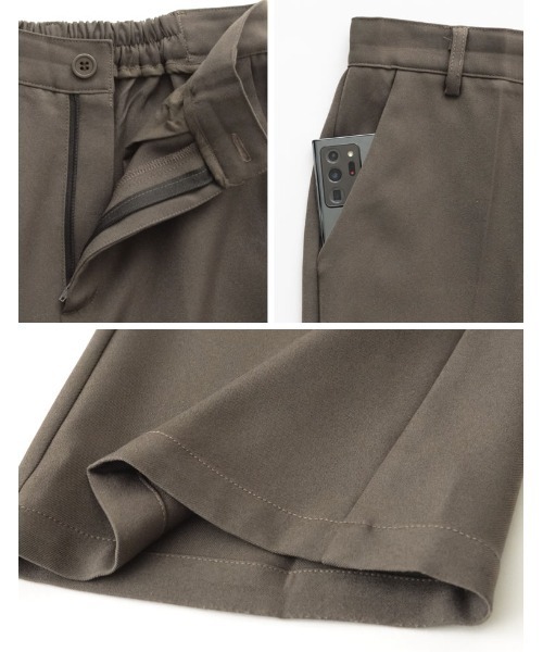 Re:EDIT（リエディ）の「[2022A/W COLLECTION][低身長/高身長サイズ有]ストレッチツイルスリムフレアパンツ（その他パンツ・レディース・ブラック/アイボリー/モカ・SMALL/MEDIUM/LARGE/SHORT/TALL）」の7枚目の写真