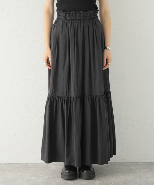 JOURNAL STANDARD(ジャーナルスタンダード)の「ライトナイロンティアードスカート(スカート・レディース・ブラック/イエロー・FREE)」の18枚目の写真