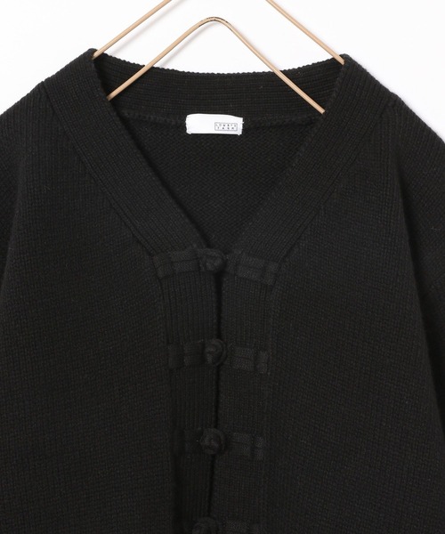 LOWRYS FARM（ローリーズファーム）の「ニットチャイナカーディガン　356928（ニット/セーター・キッズ・アイボリー/ブラック/パープル・110cm/120cm/130cm/140cm/150cm）」の6枚目の写真