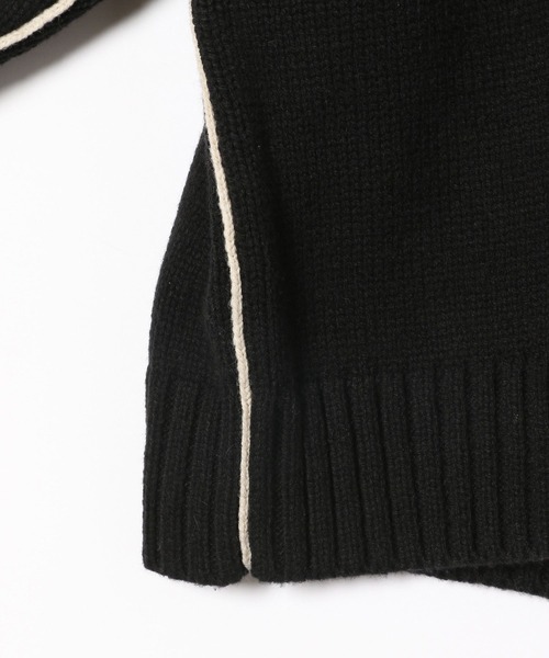 LOWRYS FARM（ローリーズファーム）の「ニットチャイナカーディガン　356928（ニット/セーター・キッズ・アイボリー/ブラック/パープル・110cm/120cm/130cm/140cm/150cm）」の13枚目の写真