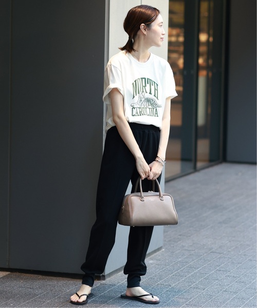 SLOBE IENA(スローブイエナ)の「カットジョーゼットジョガーパンツ(その他パンツ・レディース・ブラック/ネイビー・38/36)」の7枚目の写真