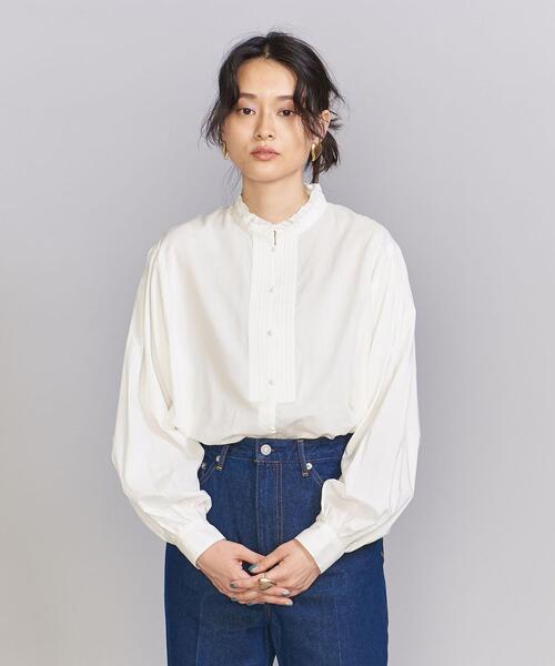 BEAUTY&YOUTH UNITED ARROWS（ビューティーアンドユースユナイテッドアローズ）の「コットンセルロース フリルスタンド ...