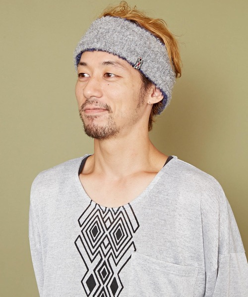 チャイハネ（チャイハネ）の「【チャイハネ】リバーシブルニットヘアバンド（ヘアバンド・メンズ・ホワイト/パープル/ネイビー/ターコイズブルー・FREE）」の10枚目の写真
