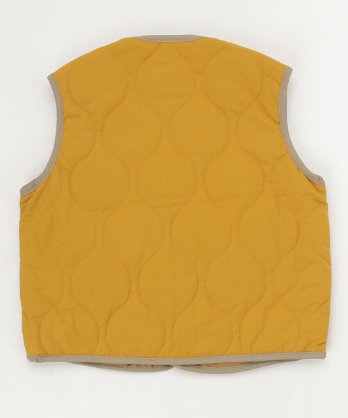 Lee（リー）の「Lee/リー キッズ　ナイロン弱撥水ヒョウタンキルト中綿ベスト（ベスト・キッズ・マスタード/ブラック/カーキ/ブルー・140/150/130）」の5枚目の写真
