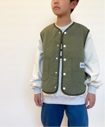 Lee/リー キッズ　ナイロン弱撥水ヒョウタンキルト中綿ベスト