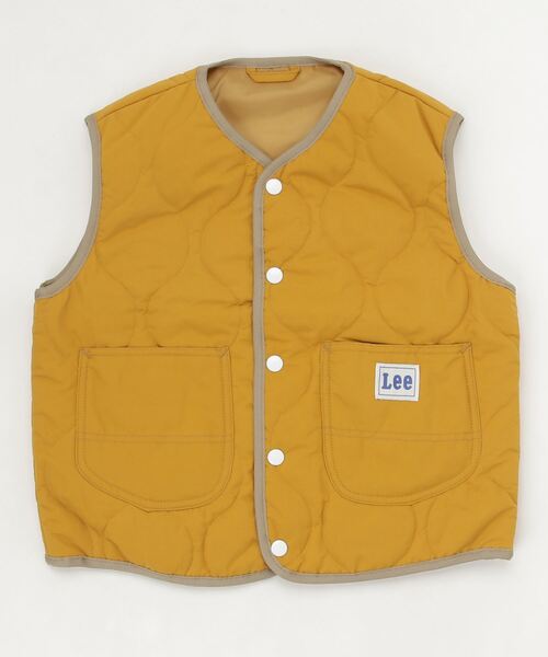 Lee（リー）の「Lee/リー キッズ　ナイロン弱撥水ヒョウタンキルト中綿ベスト（ベスト・キッズ・マスタード/ブラック/カーキ/ブルー・140/150/130）」の16枚目の写真