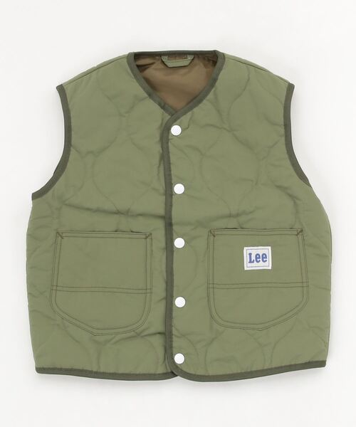 Lee（リー）の「Lee/リー キッズ　ナイロン弱撥水ヒョウタンキルト中綿ベスト（ベスト・キッズ・マスタード/ブラック/カーキ/ブルー・140/150/130）」の11枚目の写真