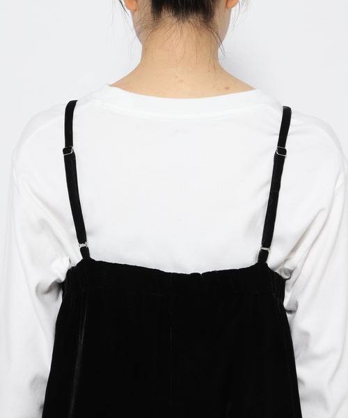 LOWRYS FARM（ローリーズファーム）の「ベロアキャミワンピース　166101（ワンピース・レディース・ブラック/レッド・FREE）」の17枚目の写真