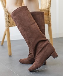 SESTO | ワイドシャフトミドルヒールロングブーツ(ブーツ)