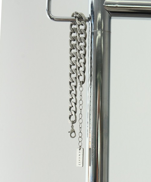 cussil（クシル）の「【cussil/クシル】アンティークシルバーチェーンロゴプレートブレスレット（ブレスレット・メンズ・ブラック系その他/アンティークシルバー・FREE）」の3枚目の写真