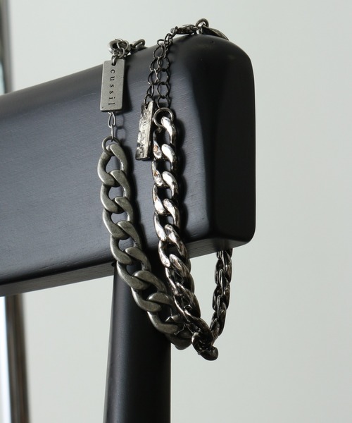 cussil（クシル）の「【cussil/クシル】アンティークシルバーチェーンロゴプレートブレスレット（ブレスレット・メンズ・ブラック系その他/アンティークシルバー・FREE）」の12枚目の写真