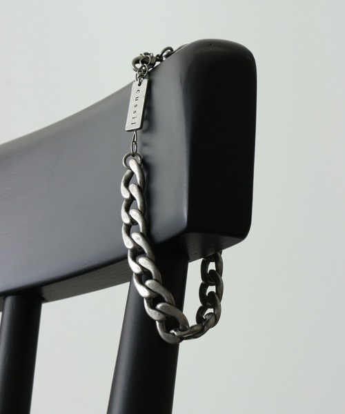 cussil（クシル）の「【cussil/クシル】アンティークシルバーチェーンロゴプレートブレスレット（ブレスレット・メンズ・ブラック系その他/アンティークシルバー・FREE）」の11枚目の写真
