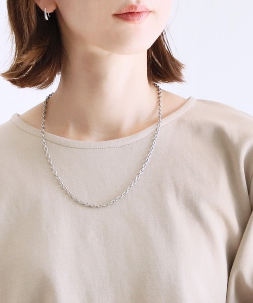 reca（レカ）の「2wayサークルチェーンネックレス（ネックレス・レディース・シルバー・ONE SIZE）」の3枚目の写真