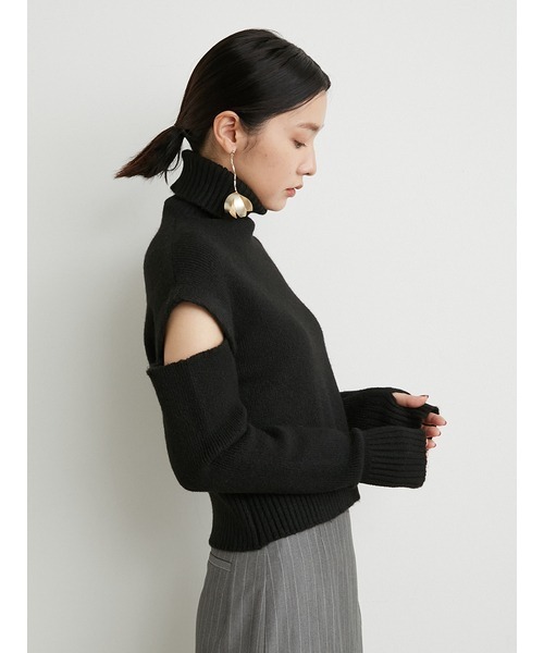 LILY BROWN（リリーブラウン）の「マルチウォーマーニットプル（ニット/セーター・レディース・ブラック/ホワイト/レッド/ミント・FREE）」の12枚目の写真