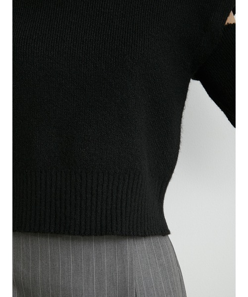 LILY BROWN（リリーブラウン）の「マルチウォーマーニットプル（ニット/セーター・レディース・ブラック/ホワイト/レッド/ミント・FREE）」の15枚目の写真