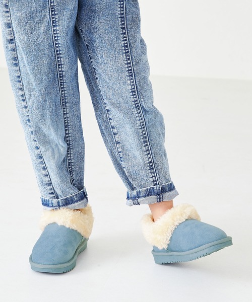 ORiental TRaffic(オリエンタルトラフィック)の「ムートンシューズ K-243(ブーツ・キッズ・ブラック/ブルー/キャメル・15.0cm/16.0cm/17.0cm/18.0cm/19.0cm/20.0cm)」の2枚目の写真