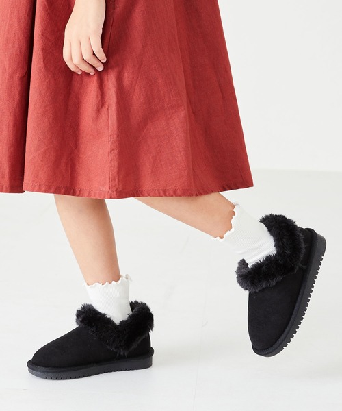 ORiental TRaffic(オリエンタルトラフィック)の「ムートンシューズ K-243(ブーツ・キッズ・ブラック/ブルー/キャメル・15.0cm/16.0cm/17.0cm/18.0cm/19.0cm/20.0cm)」の11枚目の写真