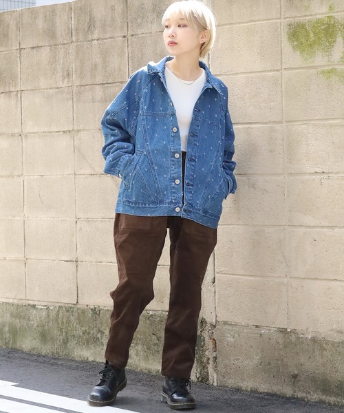 CAL O LINE(キャルオーライン)の「CAL O LINE/キャルオーライン PUNCH DENIM JACKET デニムジャケット 総柄 パッチワーク(デニムジャケット・メンズ・ブルー・XL/M/L)」の17枚目の写真