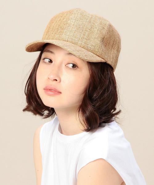 BEAUTY&YOUTH UNITED ARROWS（ビューティーアンドユースユナイテッドアローズ）の「BYBC ペーパー ミックスシート キャップ◆（キャップ・レディース・ベージュ/ダークブラウン・フリー）」の5枚目の写真