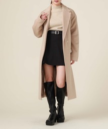 ’ウールロングチェスターコート’