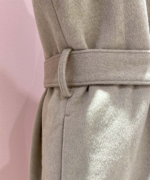 archives（アルシーヴ）の「’ウールロングチェスターコート’（チェスターコート・レディース・ベージュ/グレー/ブラック/グレイッシュベージュ・MEDIUM）」の21枚目の写真