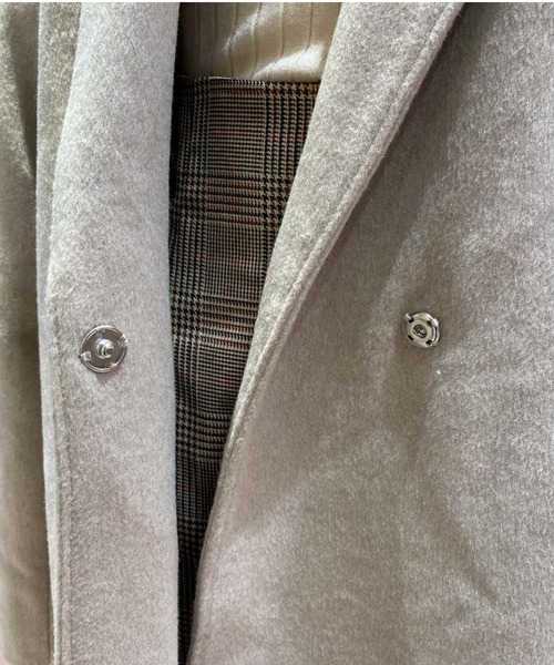 archives（アルシーヴ）の「’ウールロングチェスターコート’（チェスターコート・レディース・ベージュ/グレー/ブラック/グレイッシュベージュ・MEDIUM）」の10枚目の写真