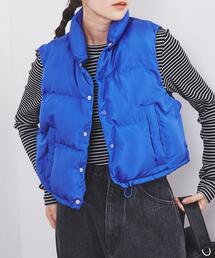 coen | soronaR AURAショートパフベスト(ダウンベスト)