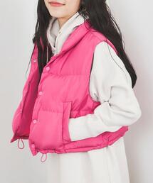 coen | soronaR AURAショートパフベスト(ダウンベスト)