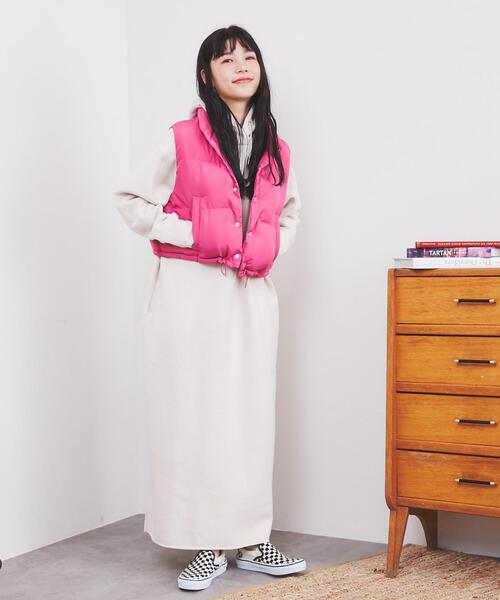 coen（コーエン）の「soronaR AURAショートパフベスト（ダウンベスト・レディース・ロイヤルブルー/ピンク・FREE）」の10枚目の写真