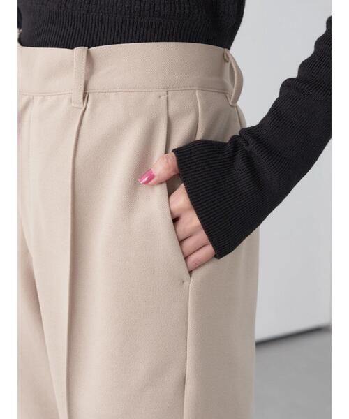 earth music&ecology（アースミュージックアンドエコロジー）の「センターシームパンツ（その他パンツ・レディース・ブラウン/グリーン/ブラック/ライトベージュ・M/S）」の6枚目の写真