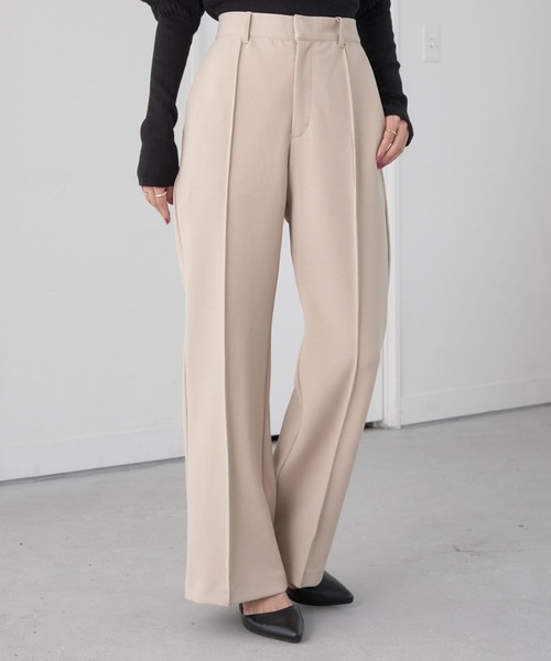 earth music&ecology（アースミュージックアンドエコロジー）の「センターシームパンツ（その他パンツ・レディース・ブラウン/グリーン/ブラック/ライトベージュ・M/S）」の4枚目の写真