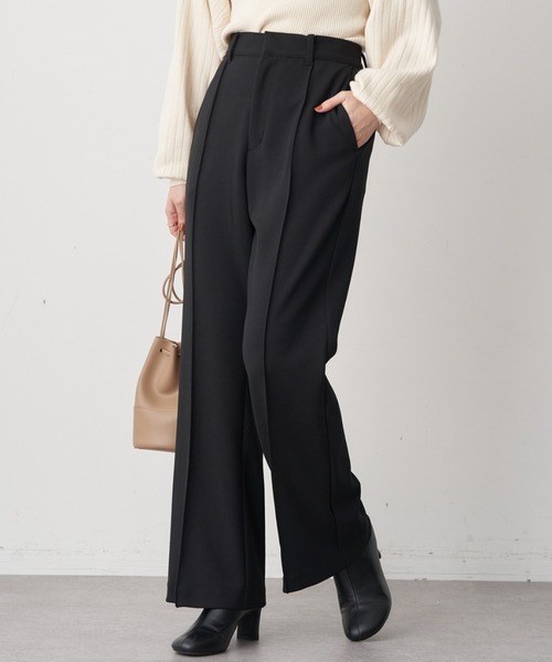 earth music&ecology（アースミュージックアンドエコロジー）の「センターシームパンツ（その他パンツ・レディース・ブラウン/グリーン/ブラック/ライトベージュ・M/S）」の2枚目の写真