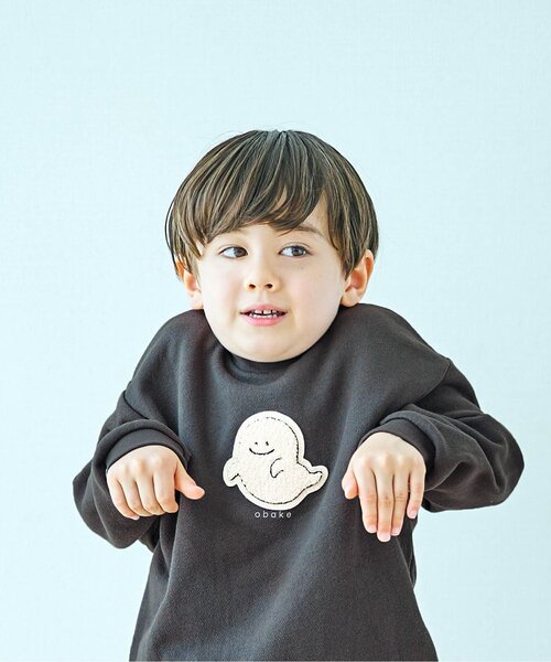 apres les cours（アプレレクール）の「【新色追加】バラエティモチーフトレーナー（スウェット・キッズ・ブラウン/ローズ/チャコール/ラベンダー/イエロー/ミント/ベージュ・120/80/100/110/90/130/140）」の2枚目の写真