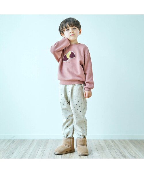 apres les cours（アプレレクール）の「【新色追加】バラエティモチーフトレーナー（スウェット・キッズ・ブラウン/ローズ/チャコール/ラベンダー/イエロー/ミント/ベージュ・120/80/100/110/90/130/140）」の15枚目の写真