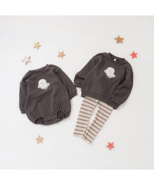 apres les cours（アプレレクール）の「【新色追加】バラエティモチーフトレーナー（スウェット・キッズ・ブラウン/ローズ/チャコール/ラベンダー/イエロー/ミント/ベージュ・120/80/100/110/90/130/140）」の22枚目の写真