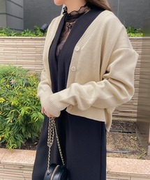 ユニセックスロングorショートニットカーディガン