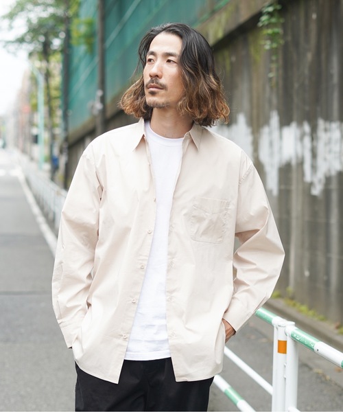 BANKS(バンクス)の「LS SHIRT/BANKS(バンクス)長袖シャツ(シャツ/ブラウス・メンズ・グレイッシュブルー/サンドグレー/ダークブラック・X-LARGE/LARGE/MEDIUM)」の2枚目の写真