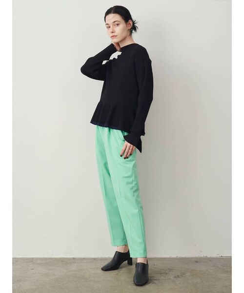 ELENDEEK（エレンディーク）の「2WAYモードペプラムニット（ニット/セーター・レディース・ライトブルー/ブラック/グレー/オフホワイト・FREE）」の12枚目の写真