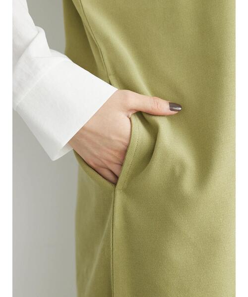 Petit fleur(プチフルール)の「・Petit Fleur Vネックワンピース(ジャンパースカート・レディース・ライトカーキ/グレイッシュベージュ/ブラウン/ブラック・FREE)」の13枚目の写真